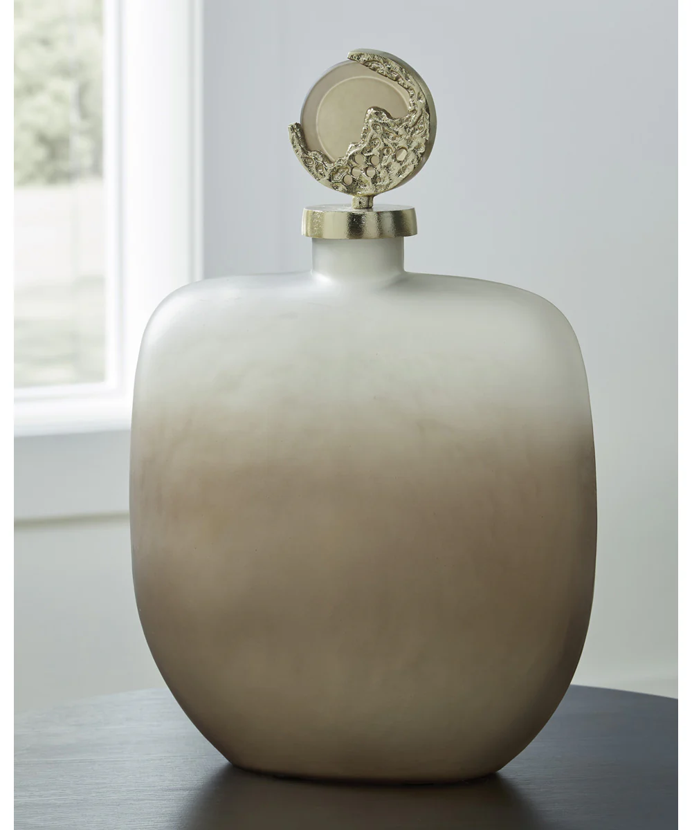 Acario Jar Taupe/Gold - Image 2