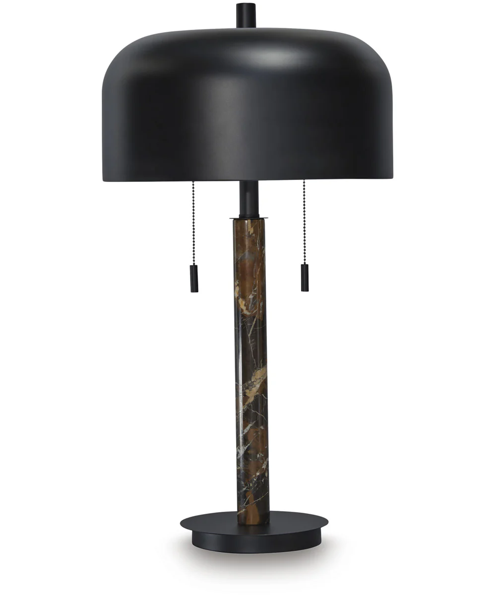 Alanbert Metal Table Lamp Brown/Black
