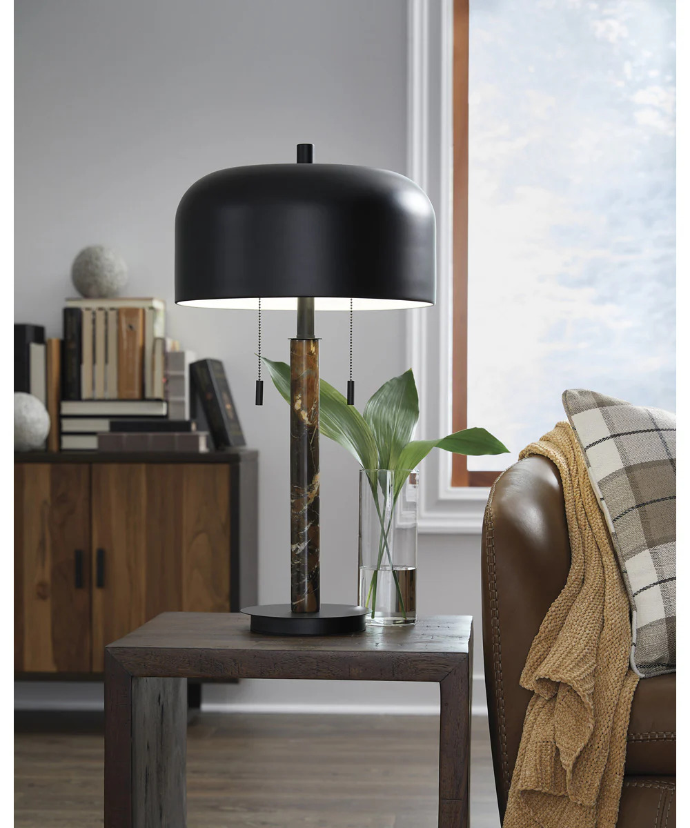 Alanbert Metal Table Lamp Brown/Black - Image 2