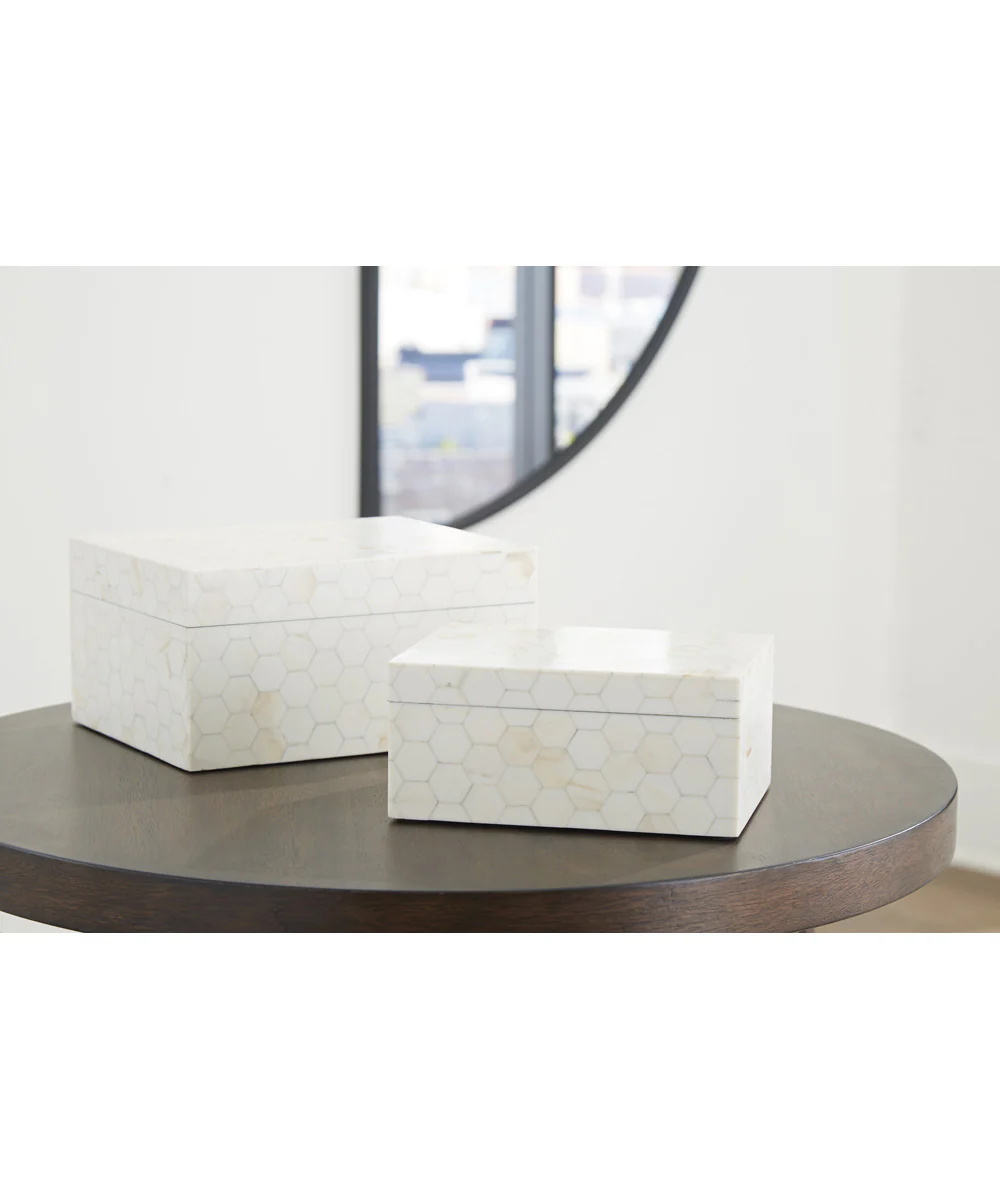Aldenburg Box Set Set of 2 Cream - Image 2