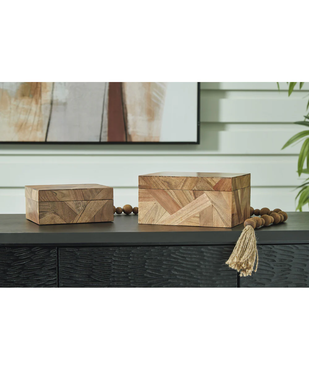 Antford Box Set Set of 2 Brown - Image 2