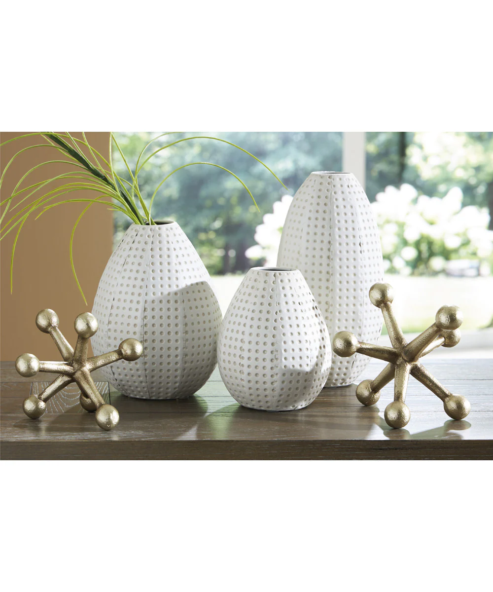 Azerton Accessory Set Set of 5 White/Gold - Image 2