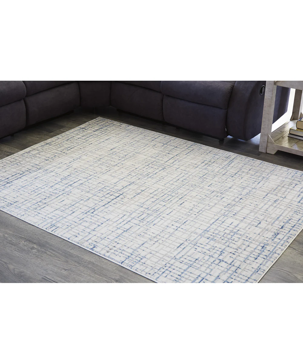 Beckfille Medium Rug Blue/Gray/Cream - Image 2