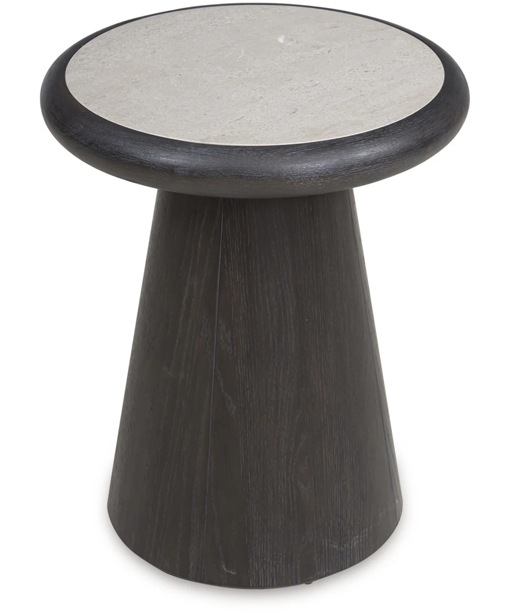 Bracken Round End Table French Black - Image 2