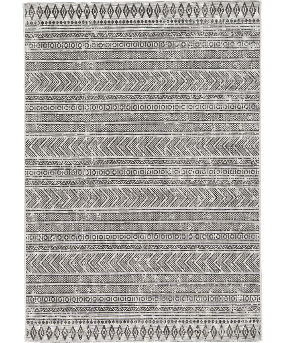5'x7' Brinoy Medium Rug Black/White