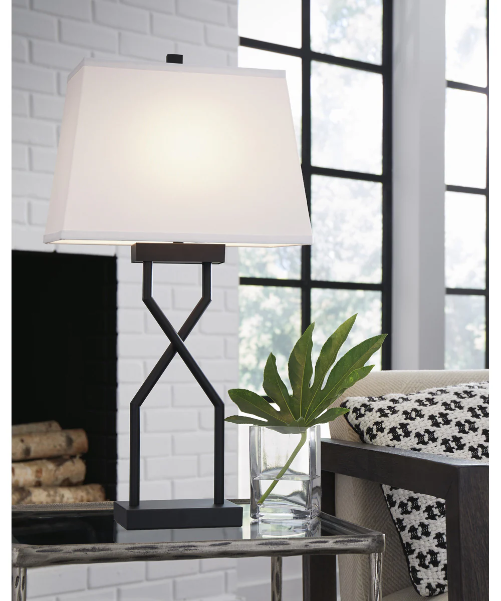 Brookthrone Metal Table Lamp Set of 2 Black - Image 2