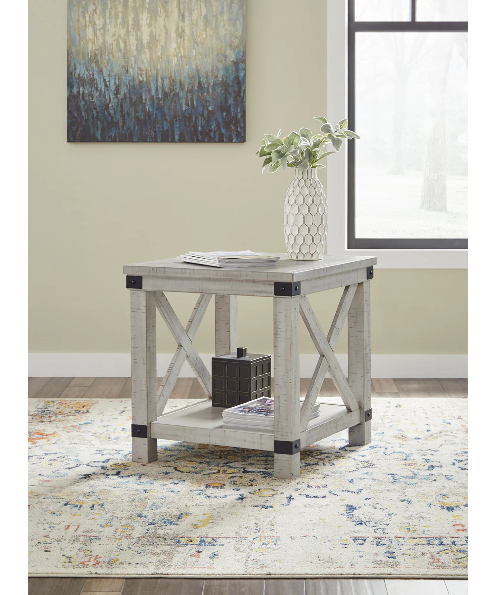 Carynhurst Rectangular End Table Whitewash