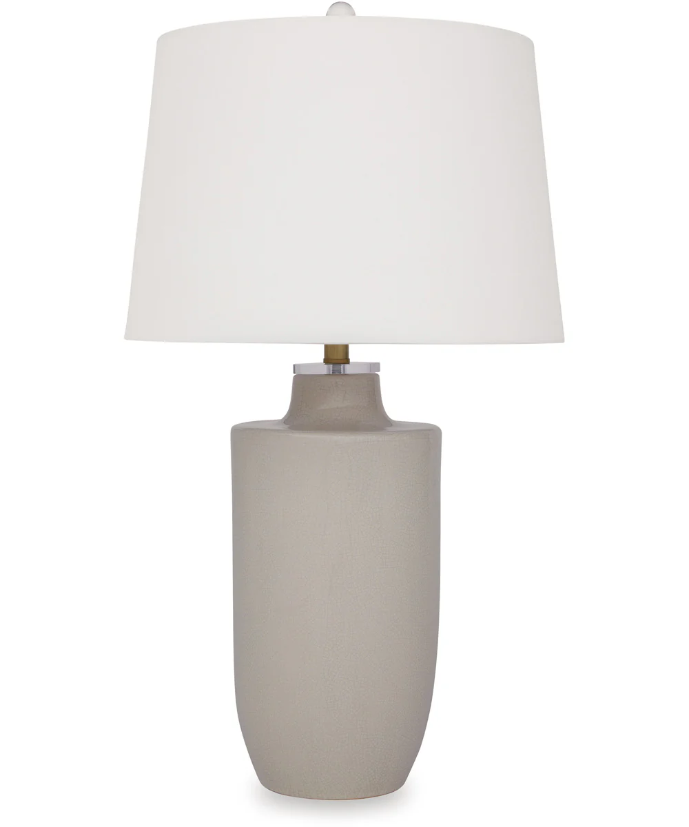 Cylener Ceramic Table Lamp Off White
