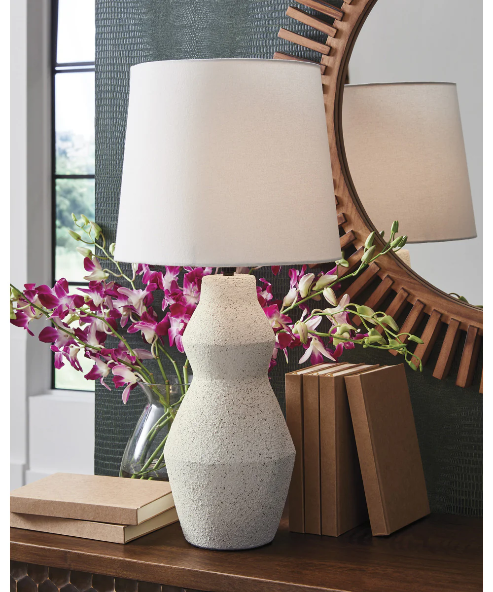 Dawthorne Paper Table Lamp Cream - Image 2