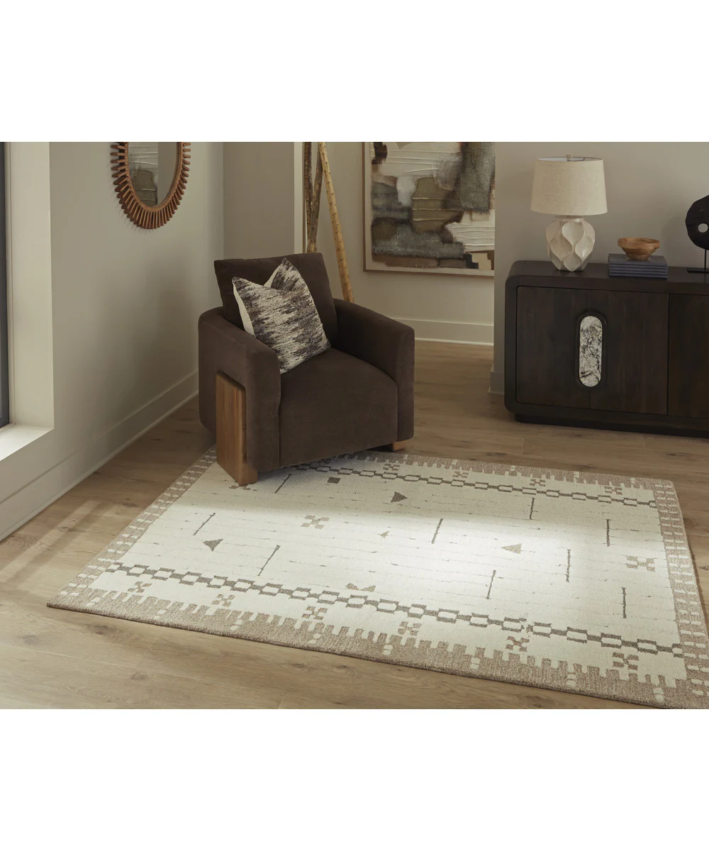 Dot Medium Rug Cream/Brown/Taupe - Image 2