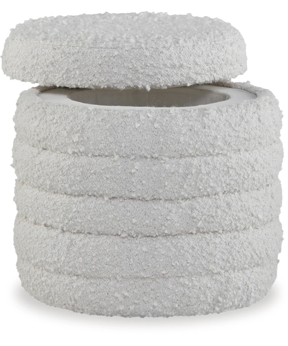 Duntler Storage Ottoman Ivory