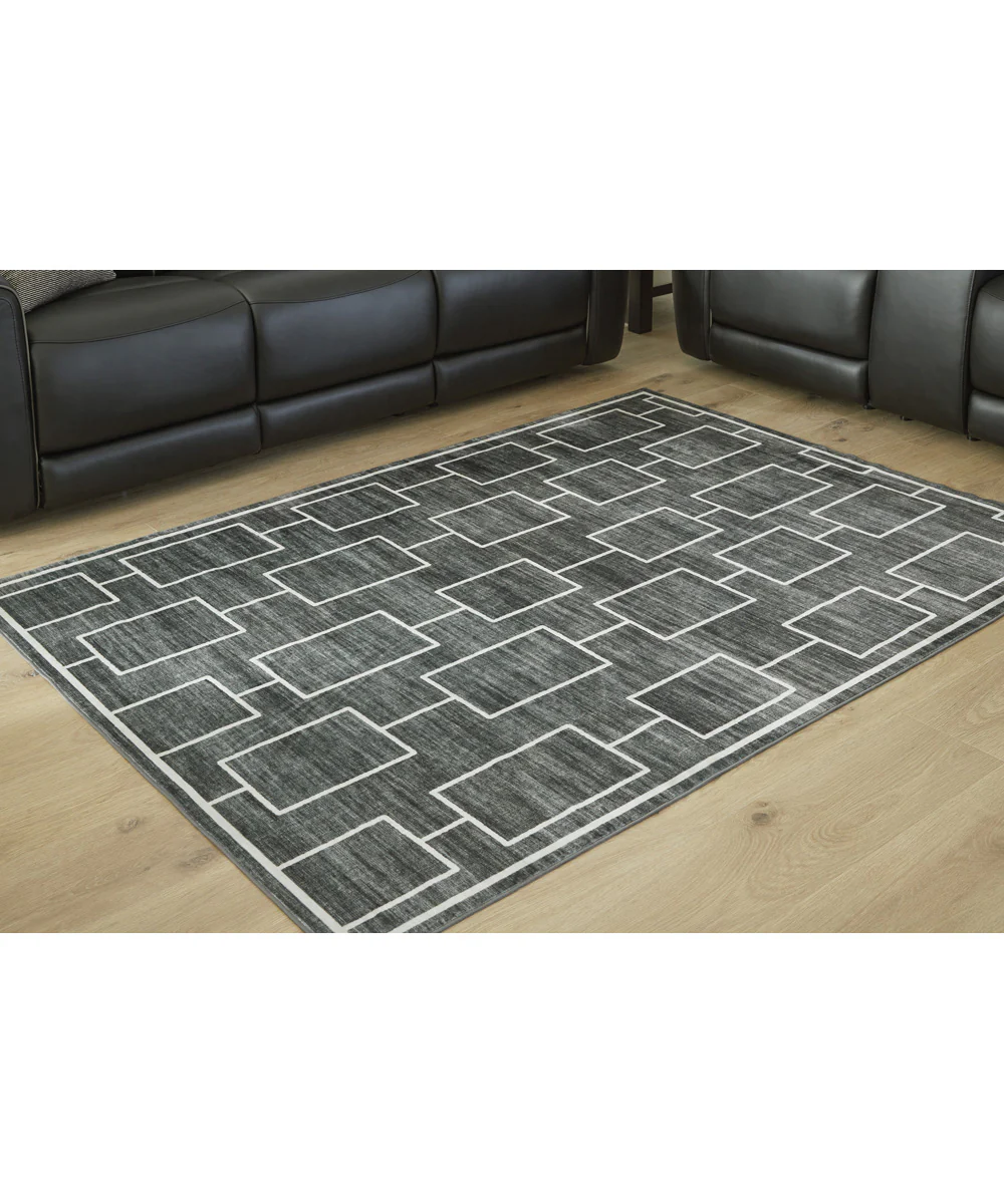 Elderland Washable Medium Rug Black/Gray - Image 2