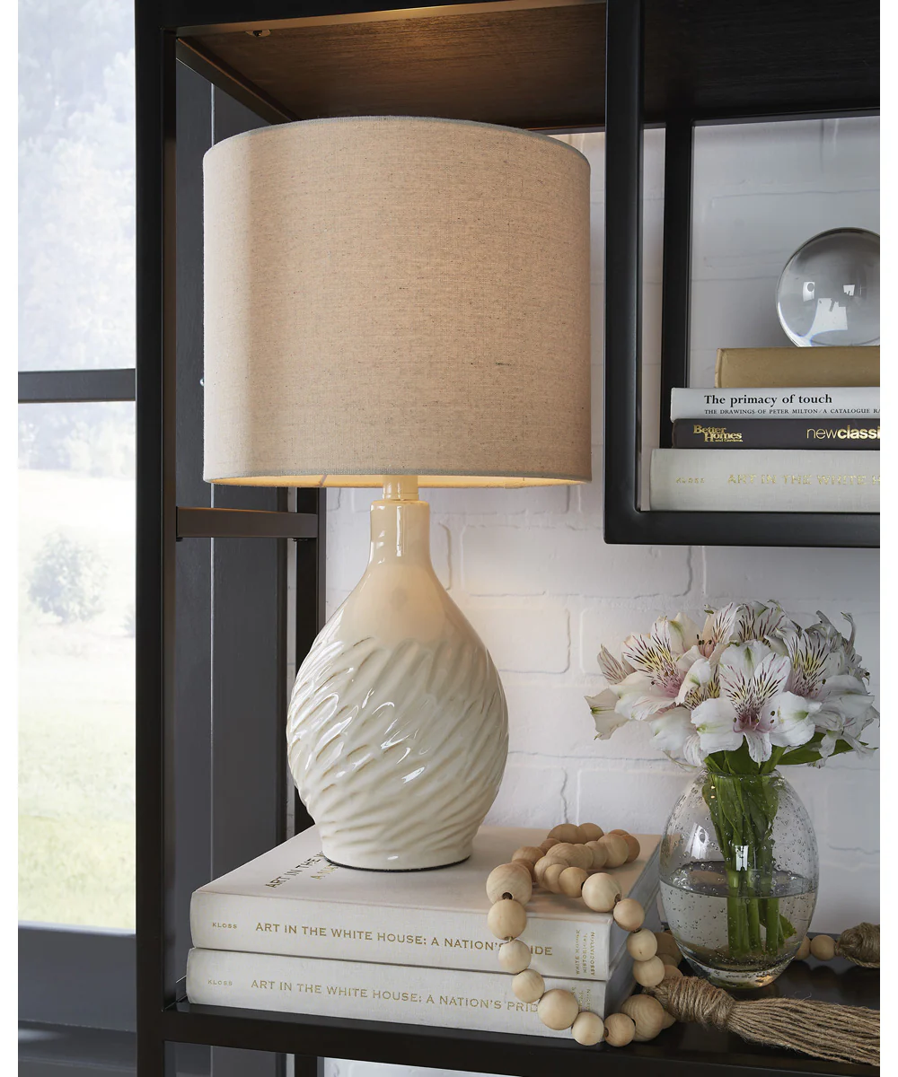Garinton Ceramic Table Lamp Cream - Image 2