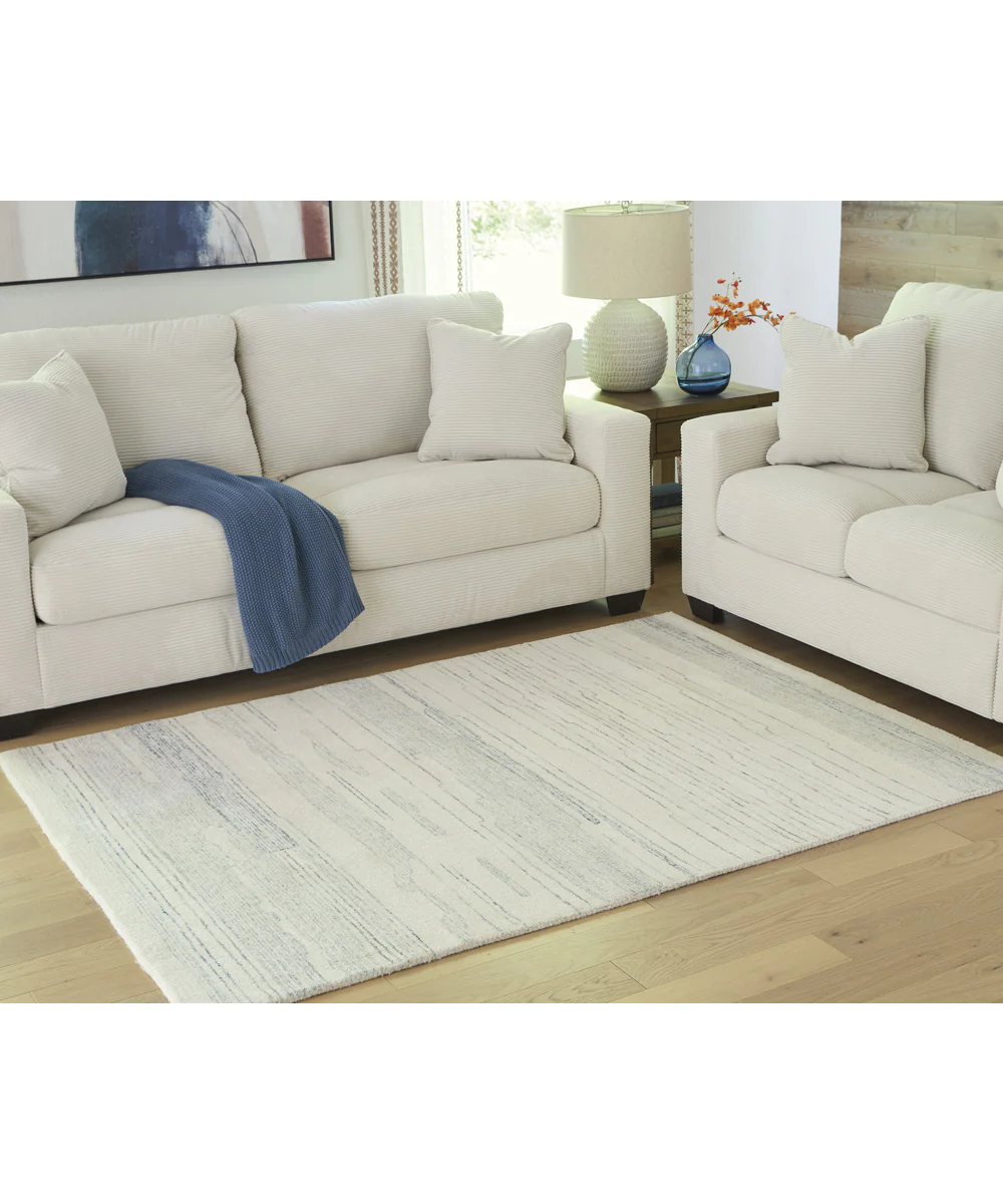 Genemost Medium Rug Ivory/Blue - Image 2