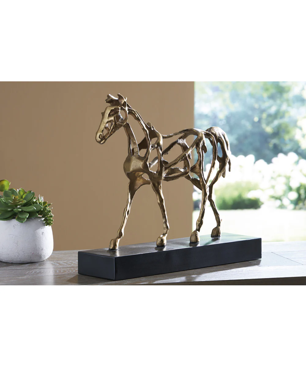 Grainville Sculpture Antique Gold - Image 2