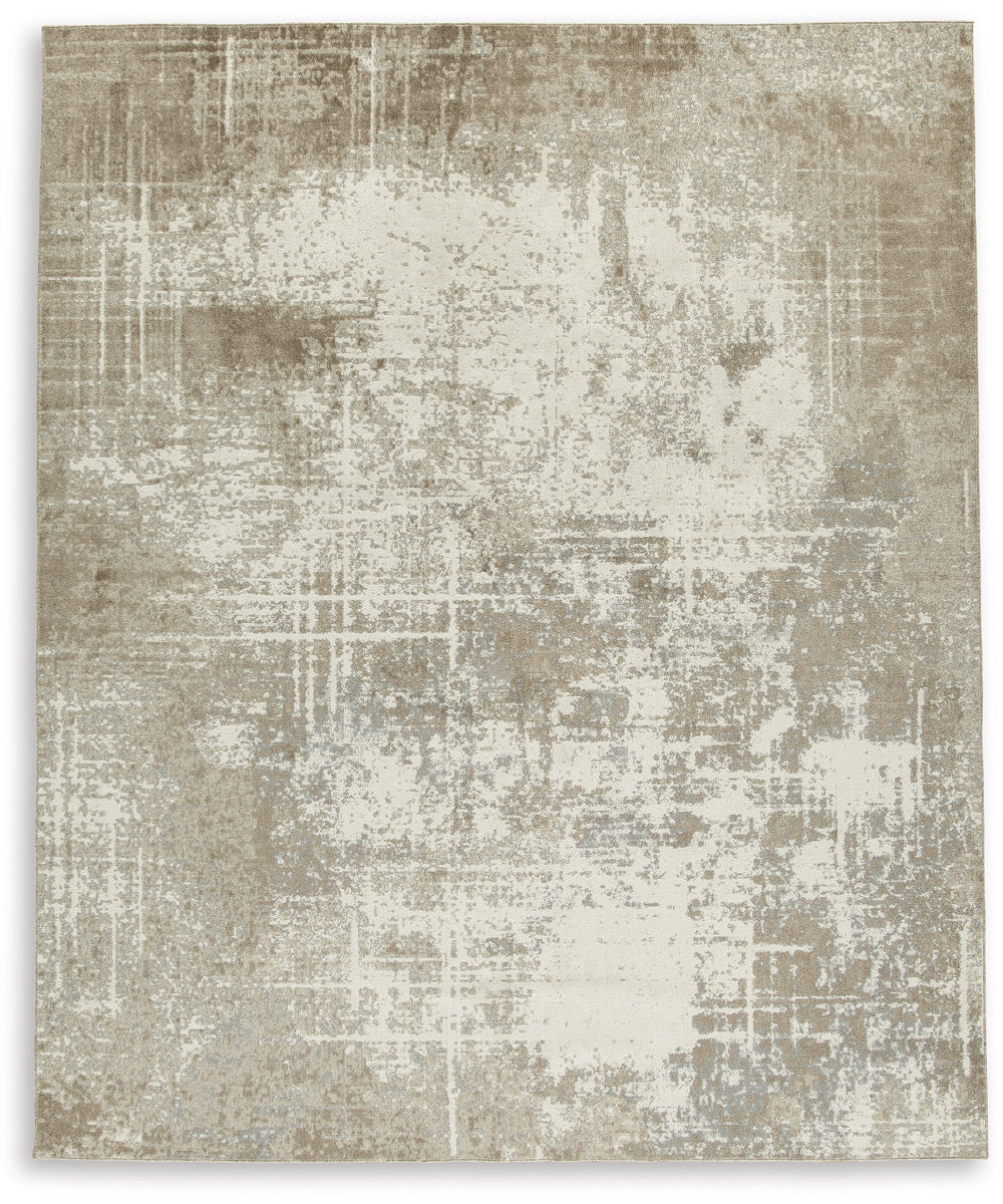 Grifflain Washable Large Rug Tan/Brown/Gray