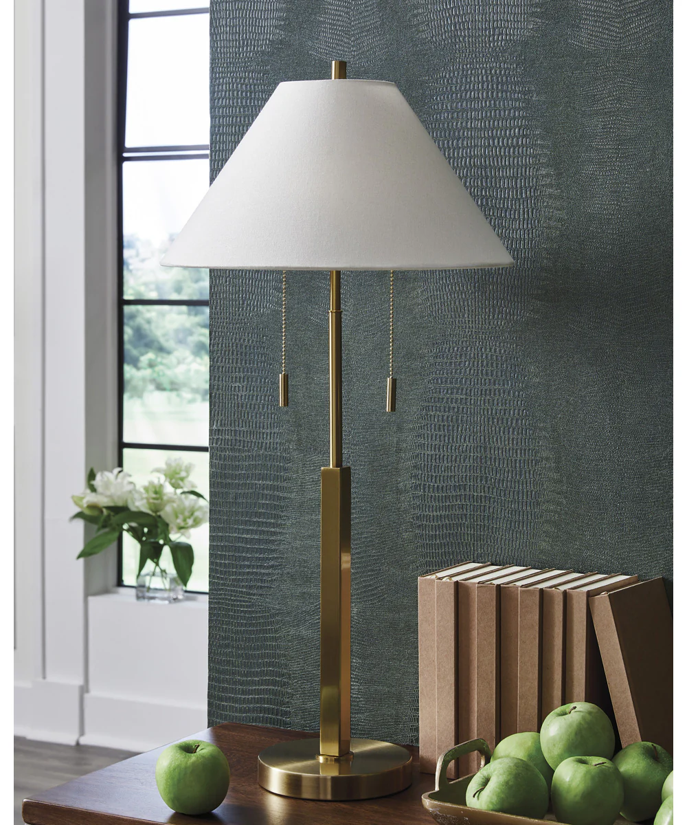Haigwood Metal Table Lamp Gold - Image 2