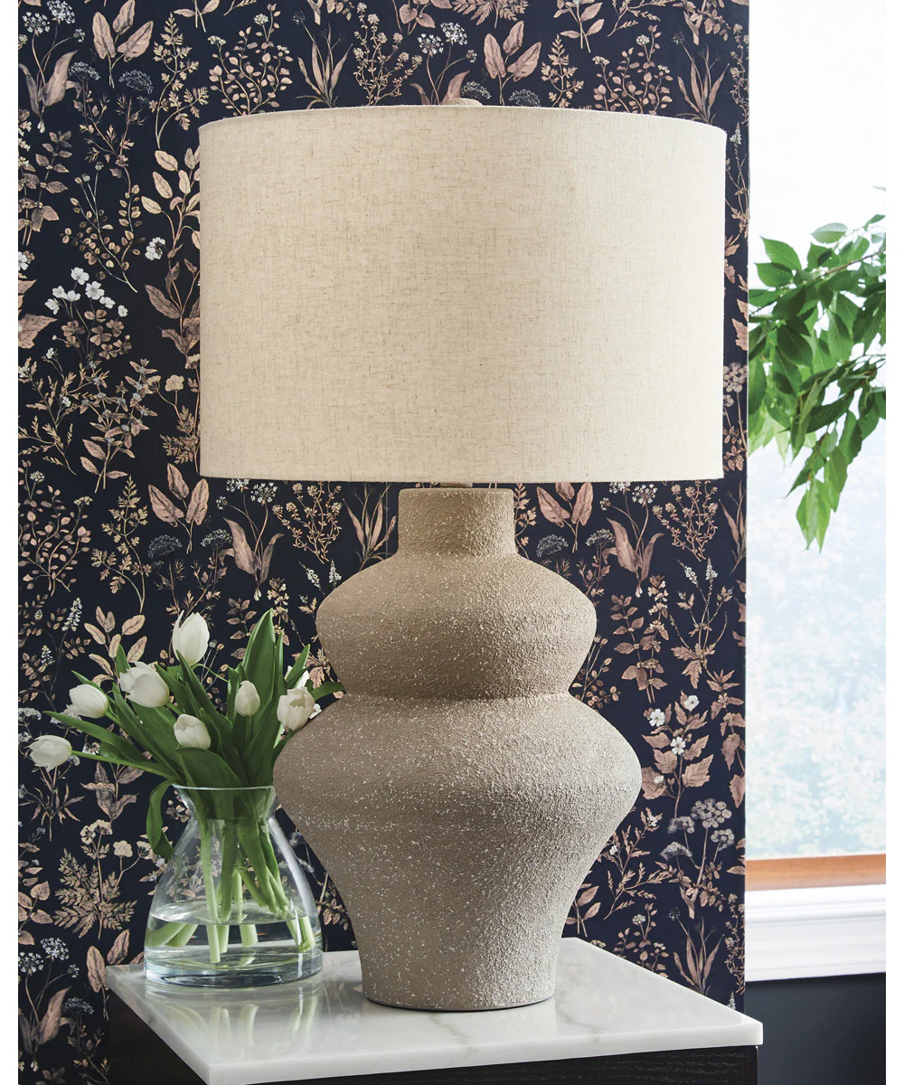 Jossleigh Metal Table Lamp Beige - Image 2