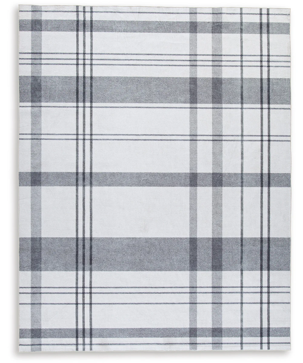 Kaidlow Washable Large Rug Gray/Cream