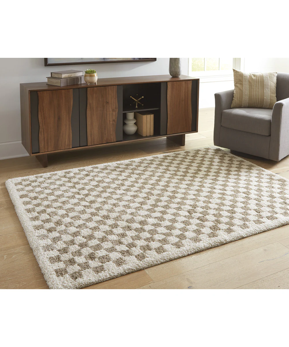 Karamen Medium Rug Taupe/Ivory - Image 2