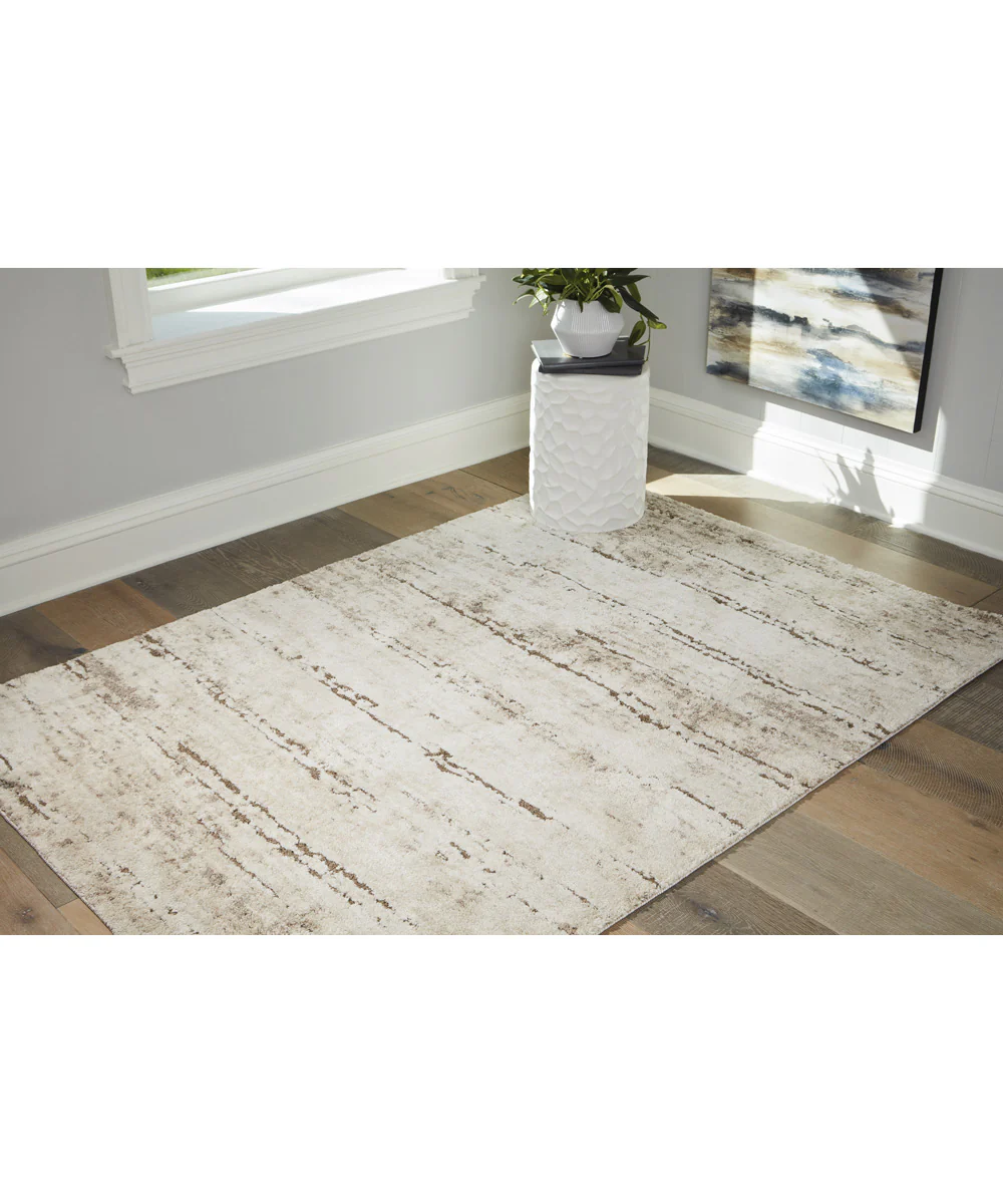 Kasney Medium Rug Cream/Brown - Image 2