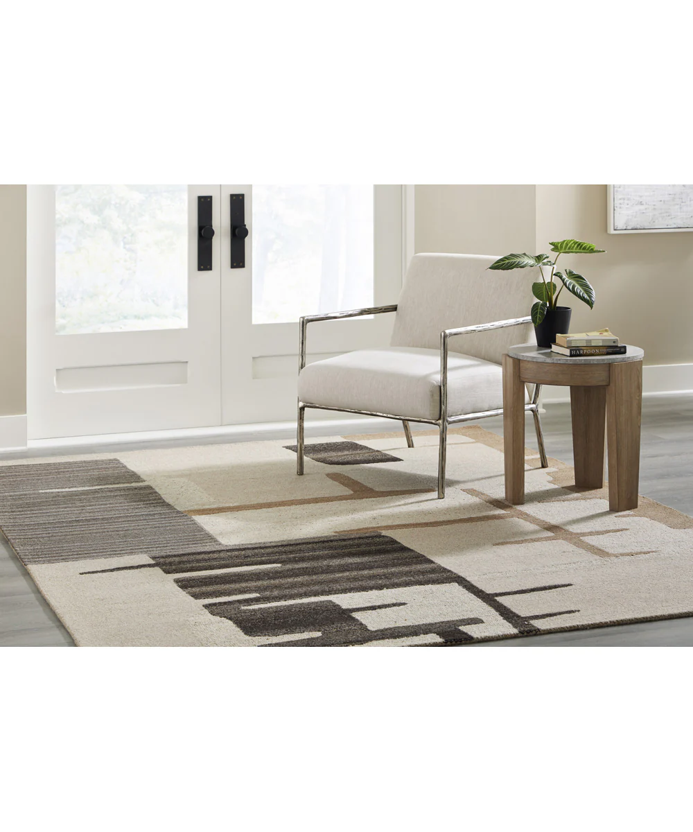 Kencher Large Rug Beige/Brown - Image 2