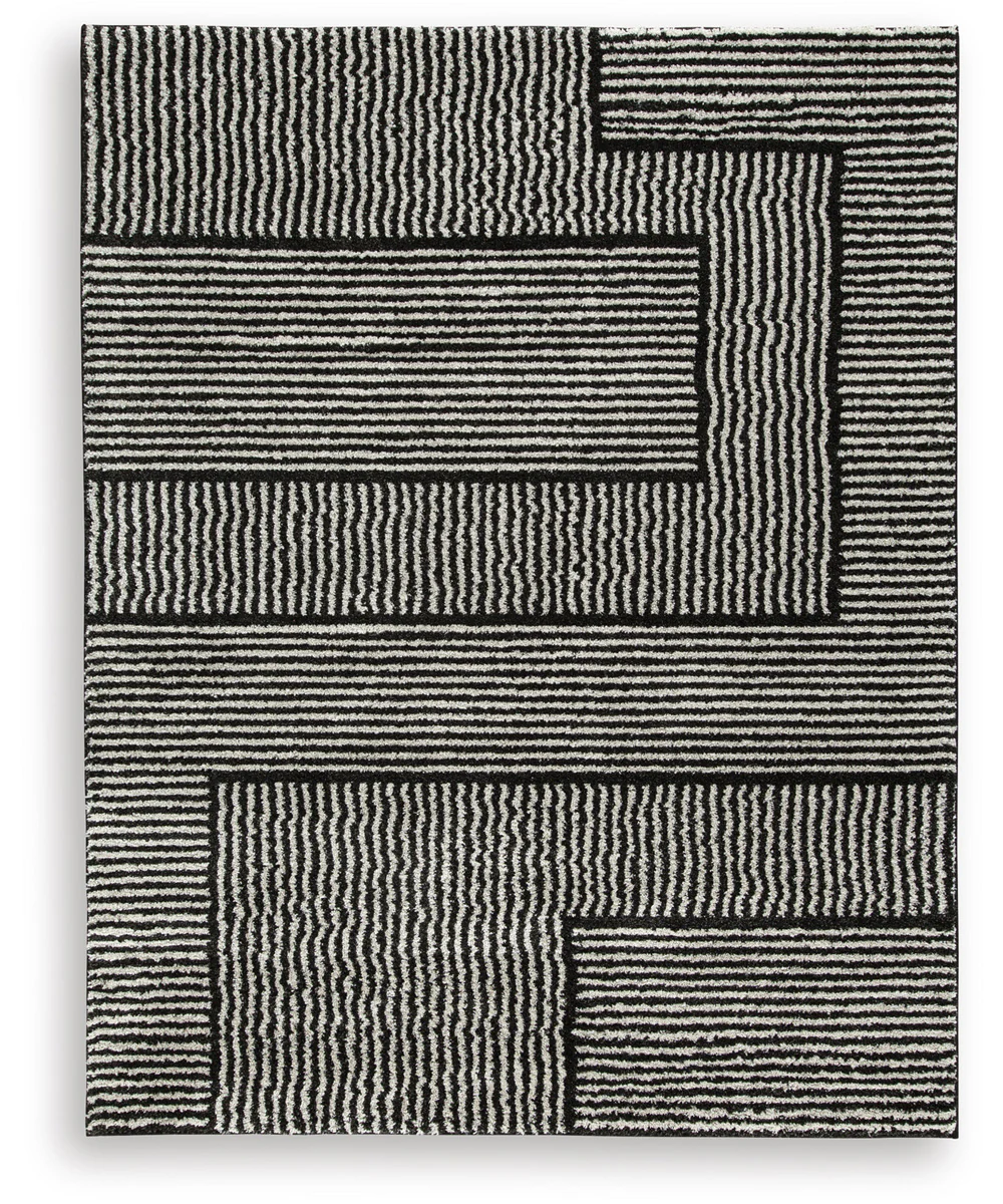 Kurtmen Large Rug Black/Ivory