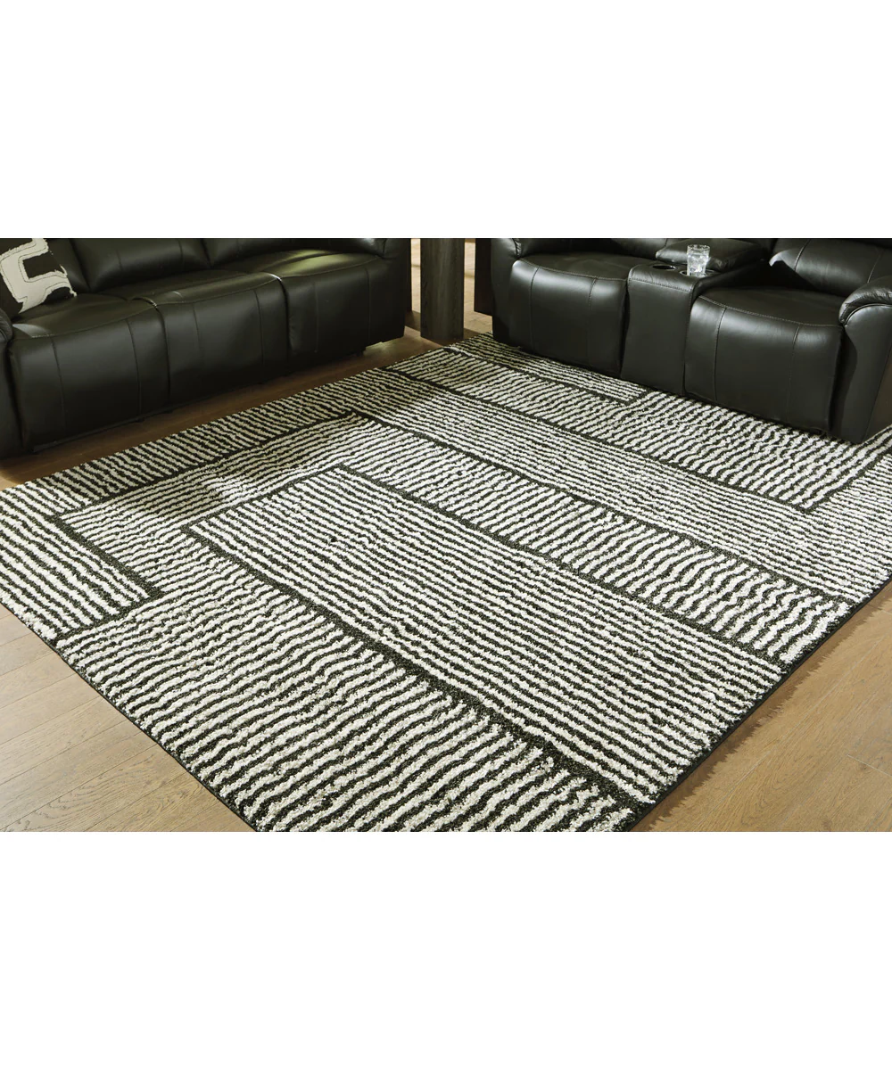 Kurtmen Large Rug Black/Ivory - Image 2