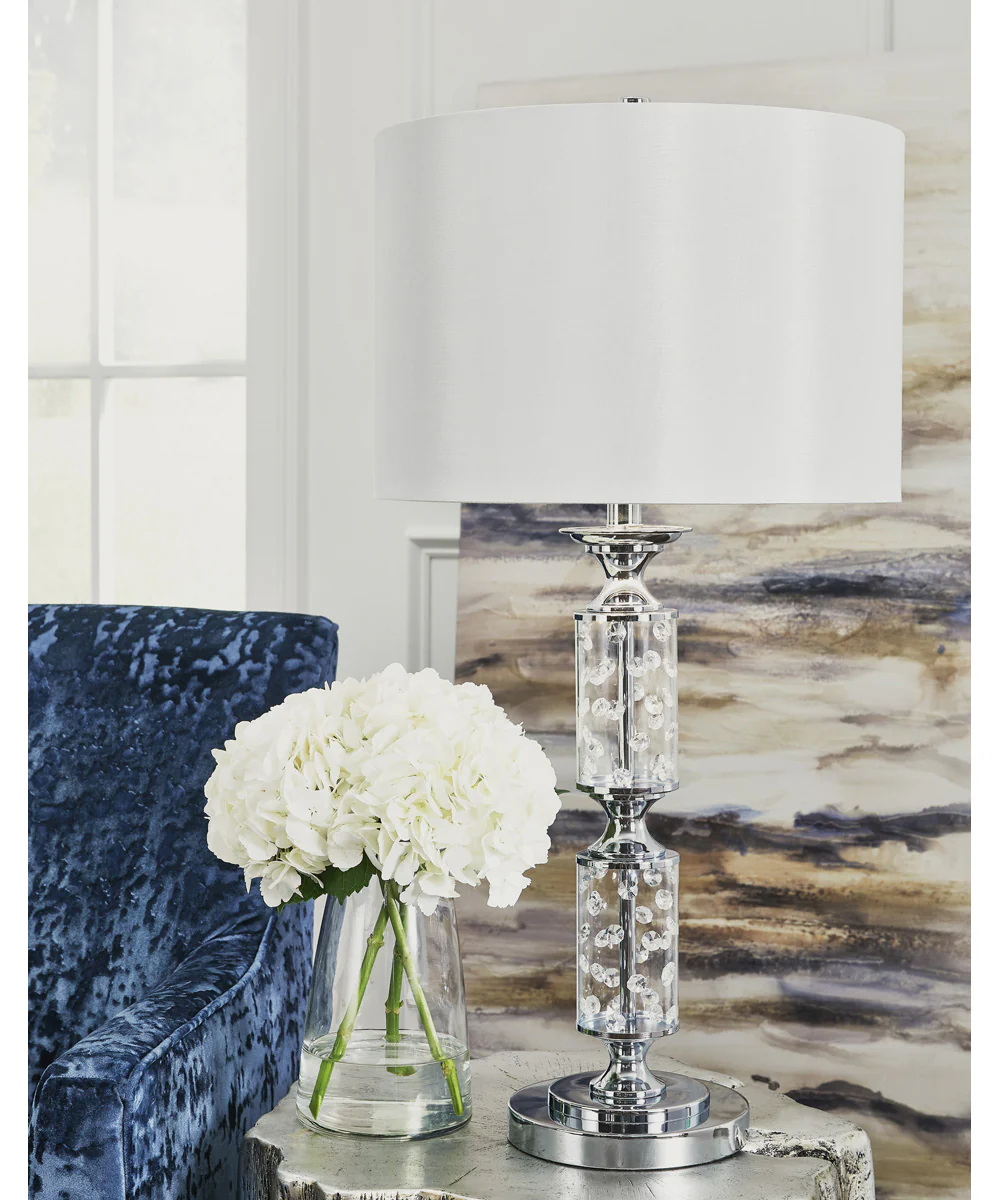 Laramae Metal Table Lamp (1/CN) Chrome