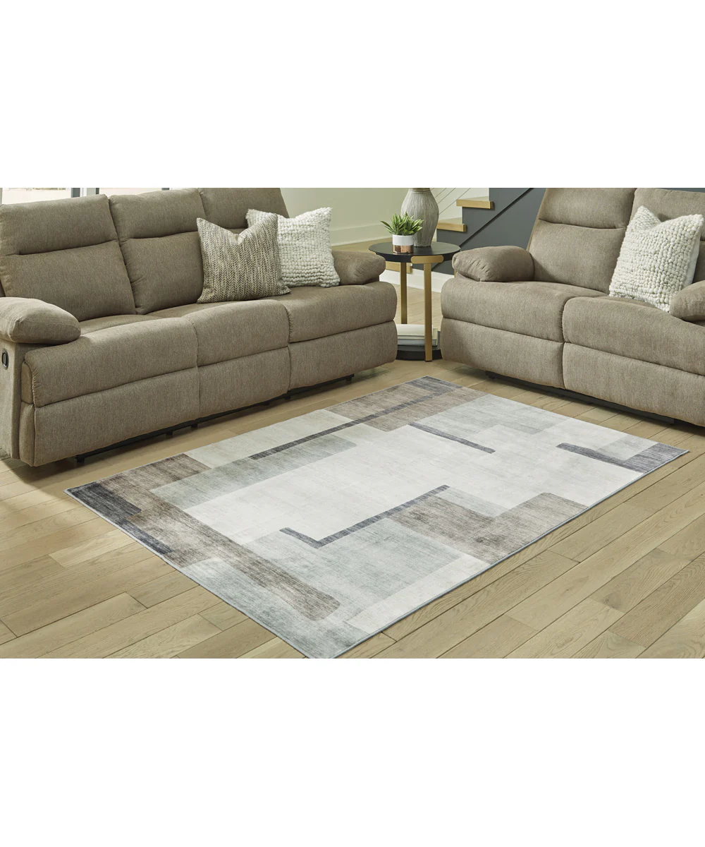 Larkport Washable Medium Rug Cream/Brown/Gray - Image 2