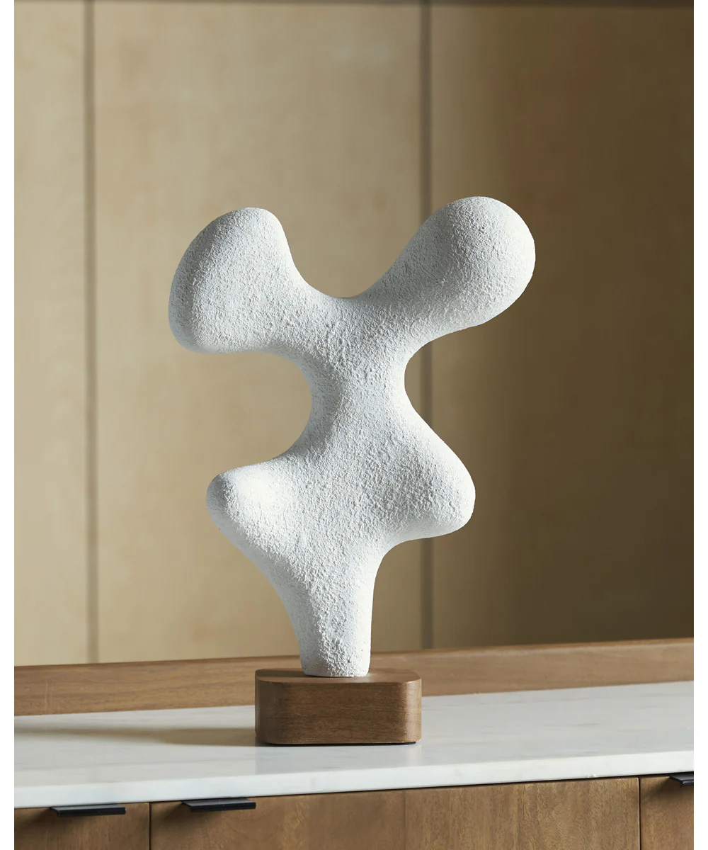 Lavarsen Sculpture White/Brown - Image 2