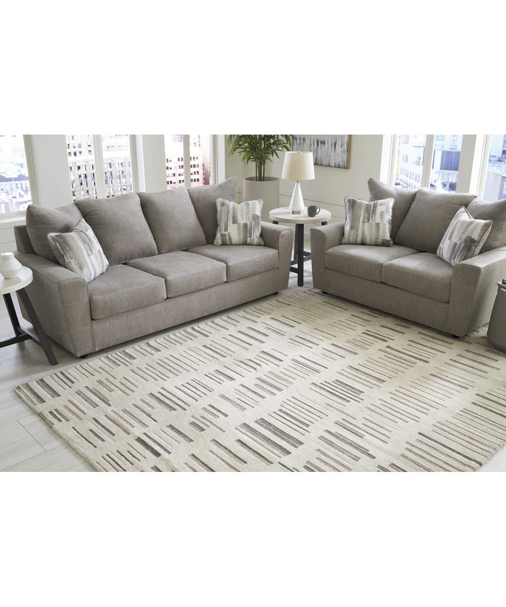 Leesdale Large Rug Ivory/Brown/Black - Image 2