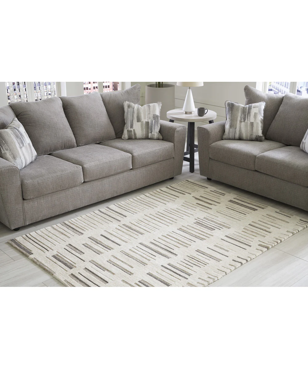 Leesdale Medium Rug Ivory/Brown/Black - Image 2