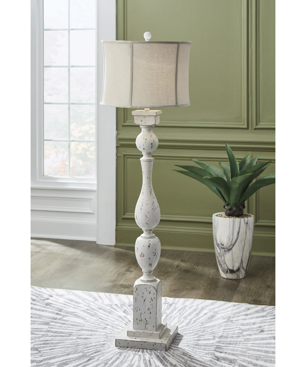 Madsbrook Poly Floor Lamp Antique White - Image 2