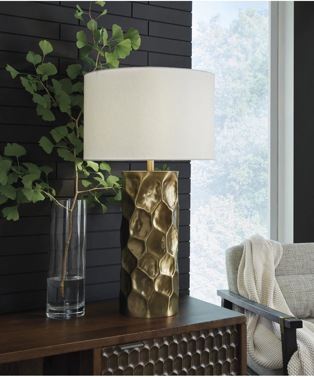 Marshawn Metal Table Lamp Gold - Image 2