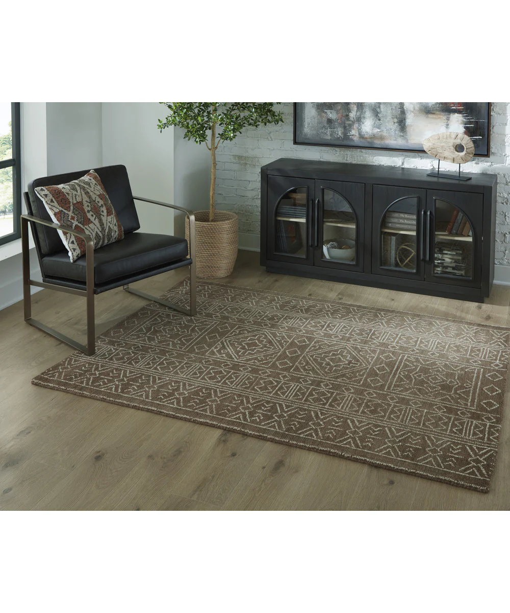 Merrittman Medium Rug Brown/Ivory - Image 2
