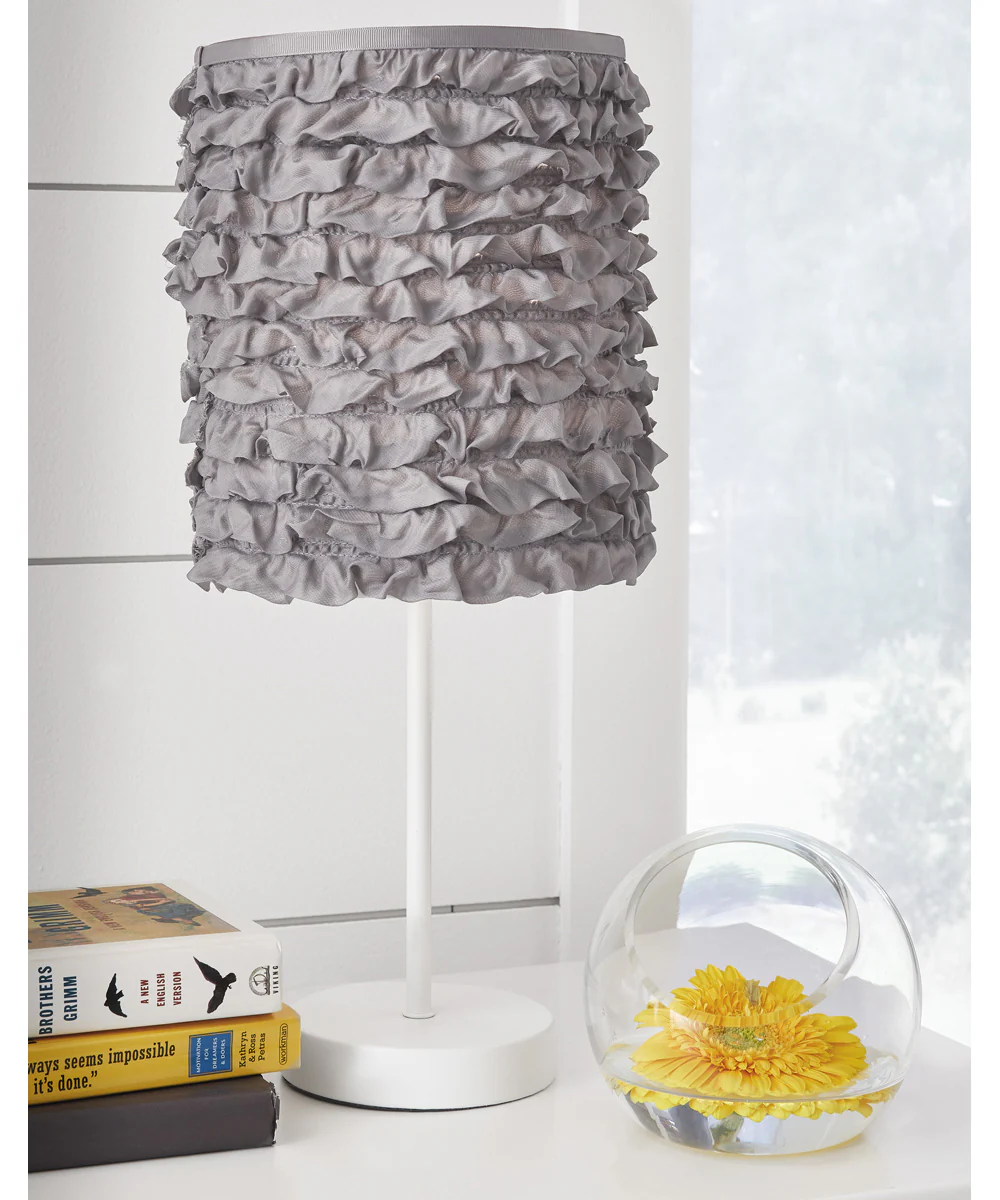 Mirette Metal Table Lamp (1/CN) Gray/White