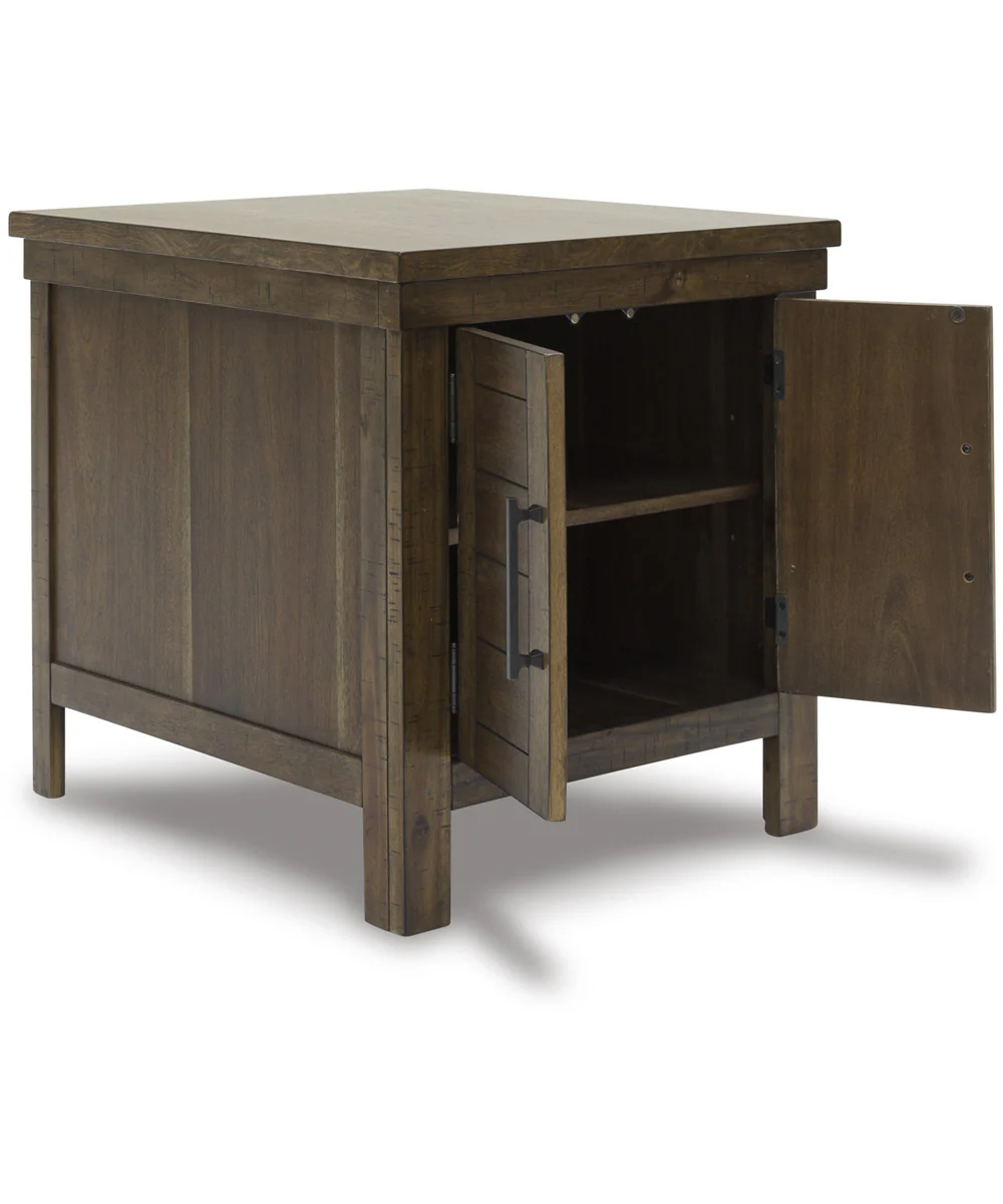 Moriville Rectangular End Table Grayish Brown