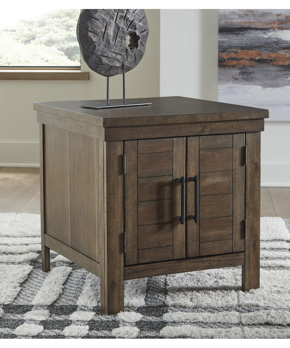 Moriville Rectangular End Table Grayish Brown - Image 2