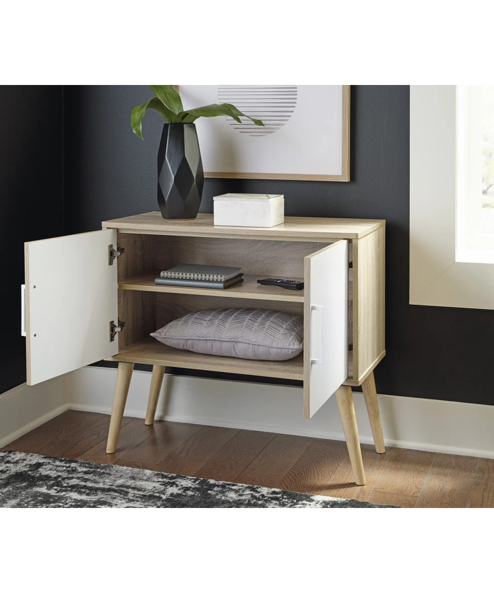 Orinfield Accent Cabinet Natural/White - Image 2