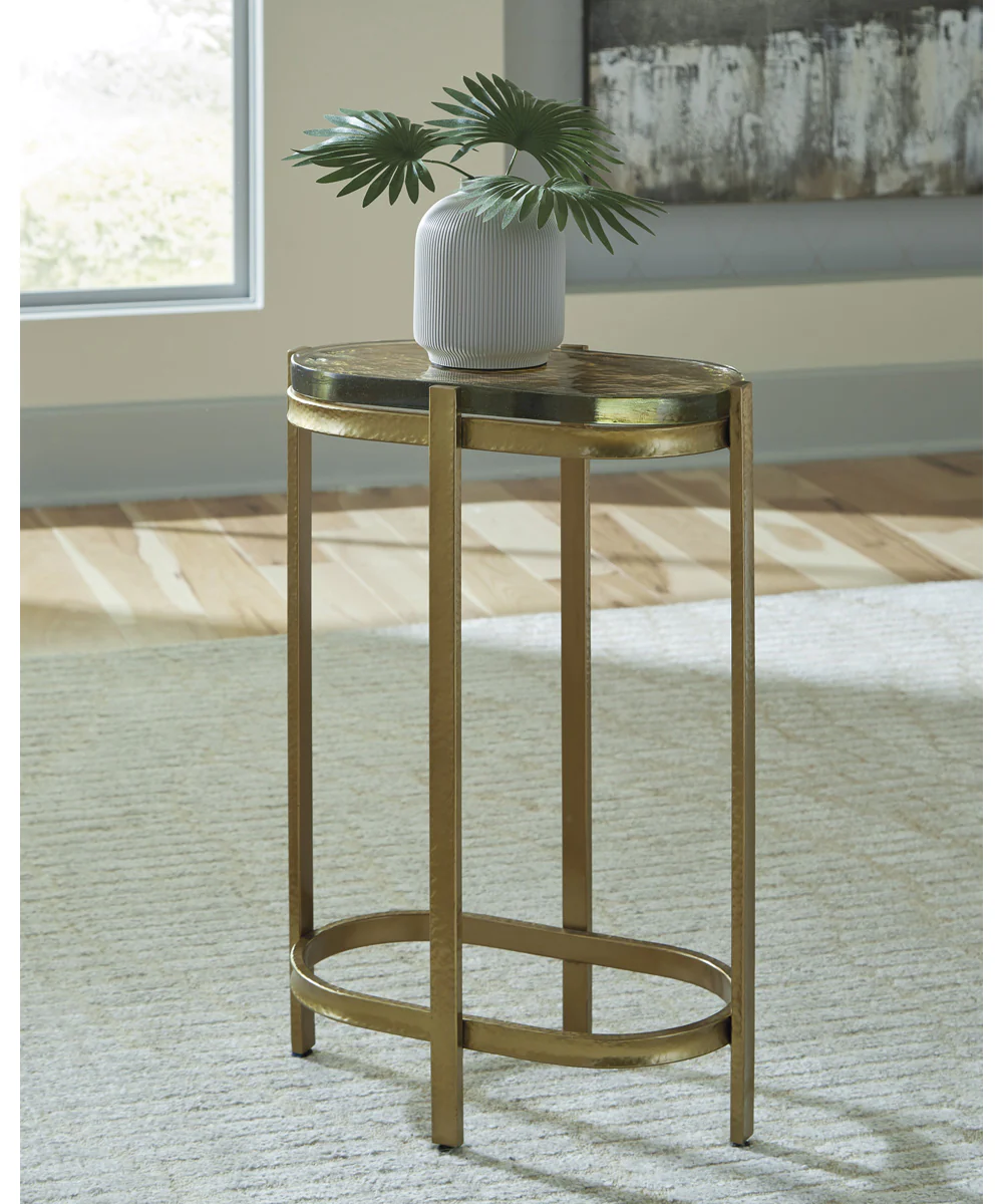 Porterville Accent Table Gold - Image 2