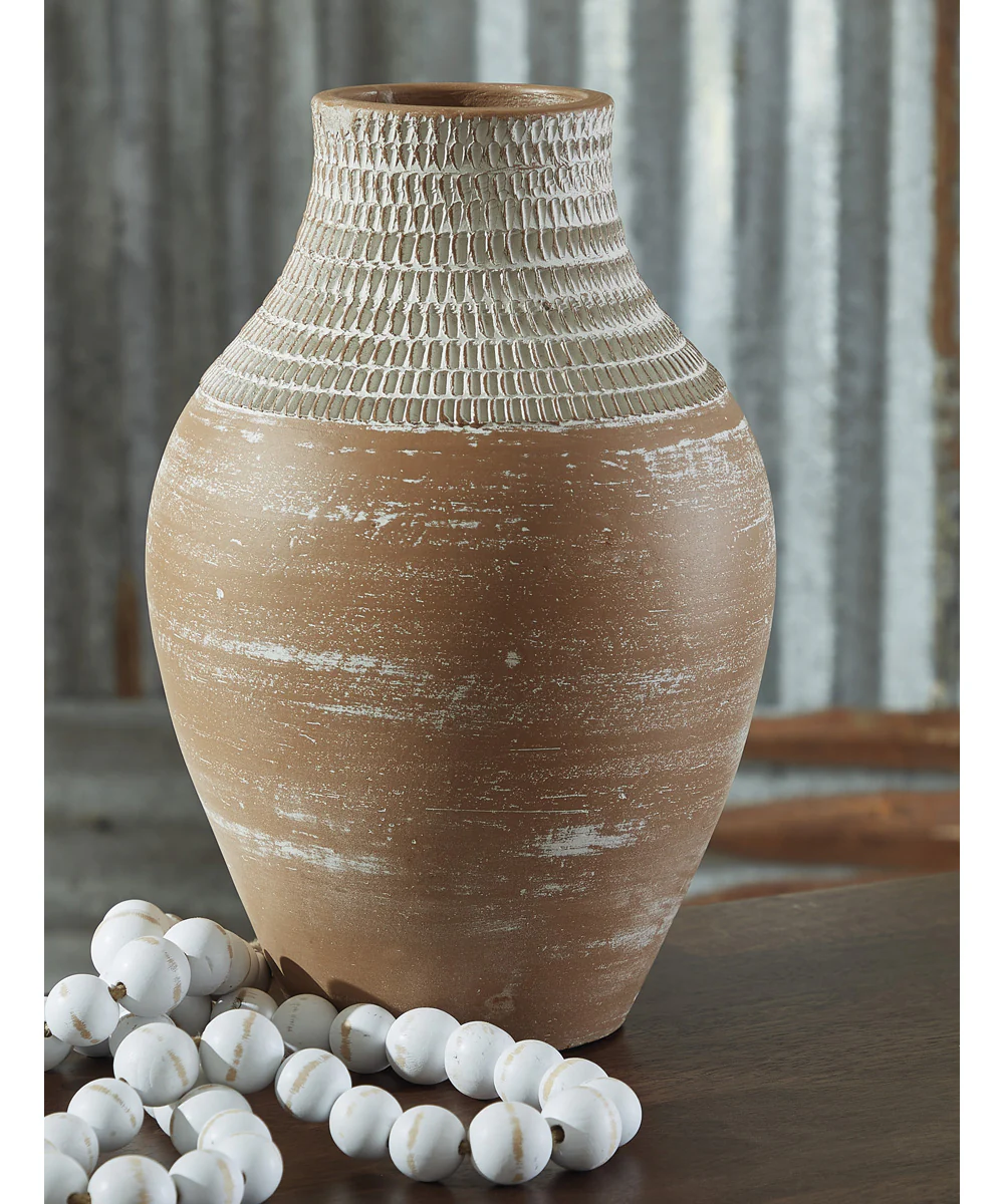 Reclove Vase Distressed White - Image 2
