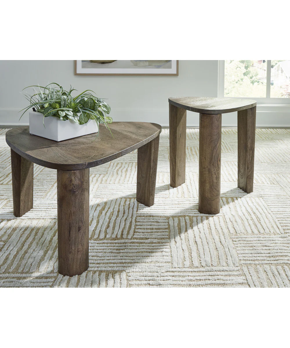 Reidport Accent Cocktail TBL Set Set of 2 Grayish Brown - Image 2