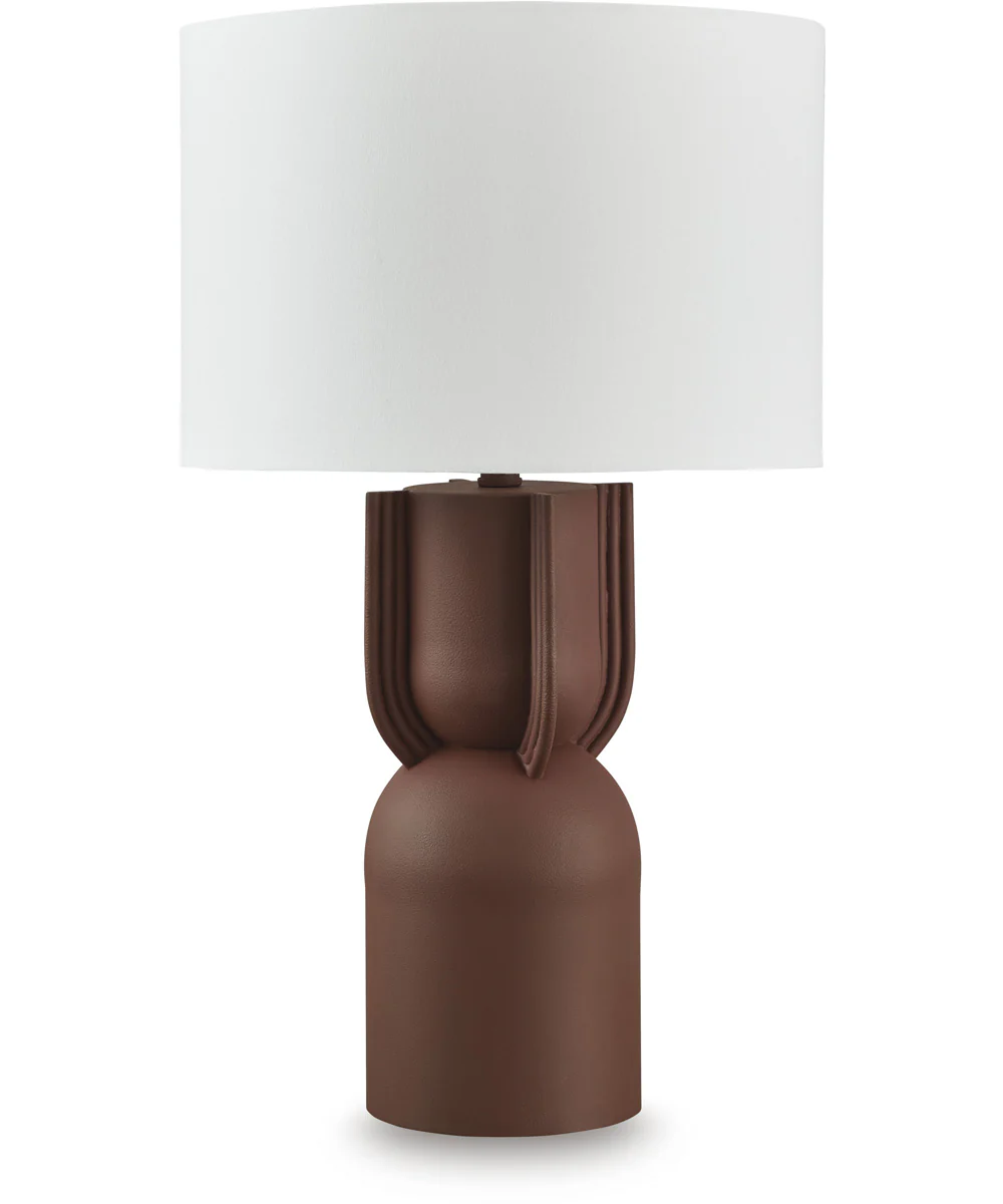 Rowandale Metal Table Lamp Brick Red