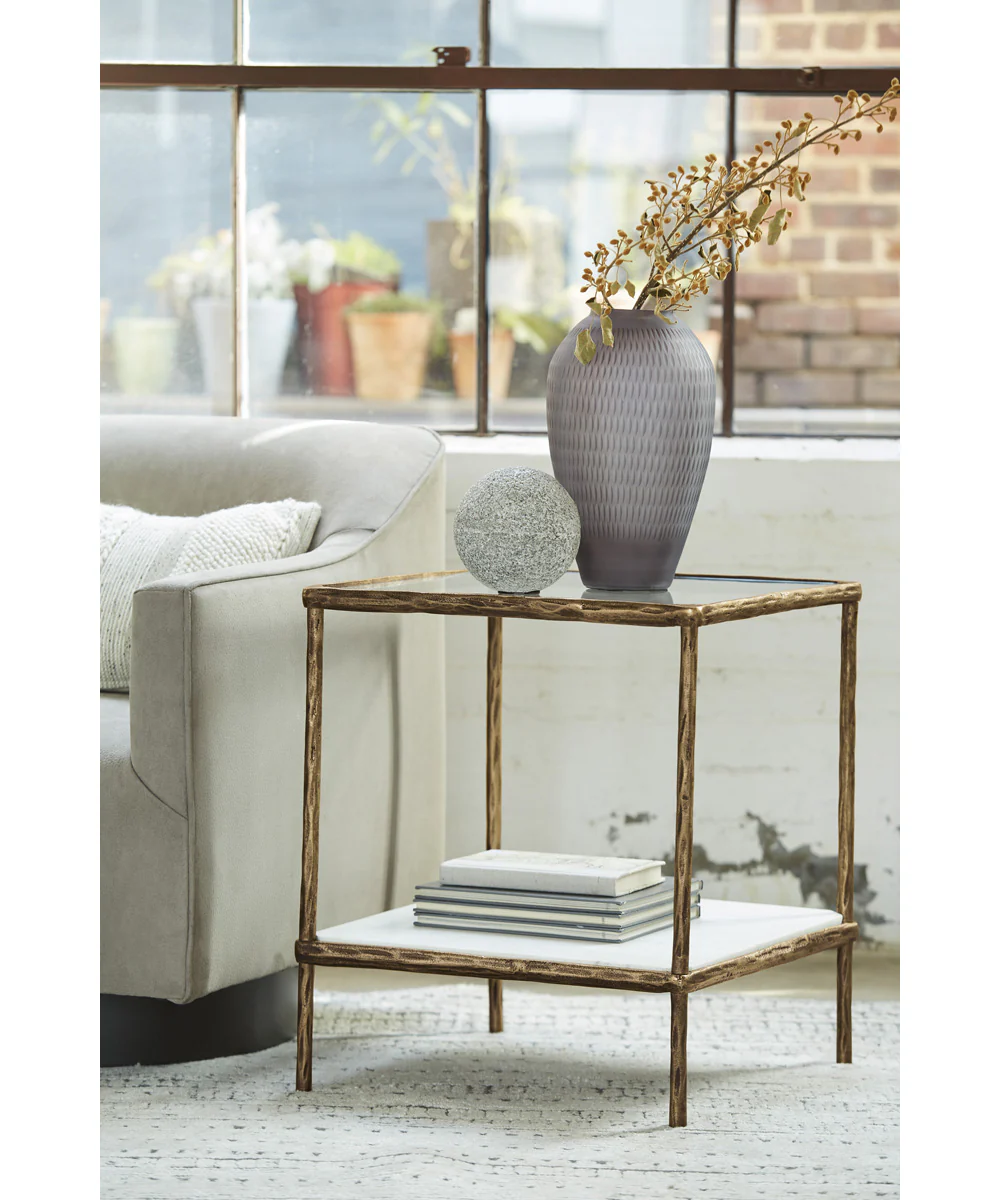 Ryandale Accent Table Antique Brass - Image 2