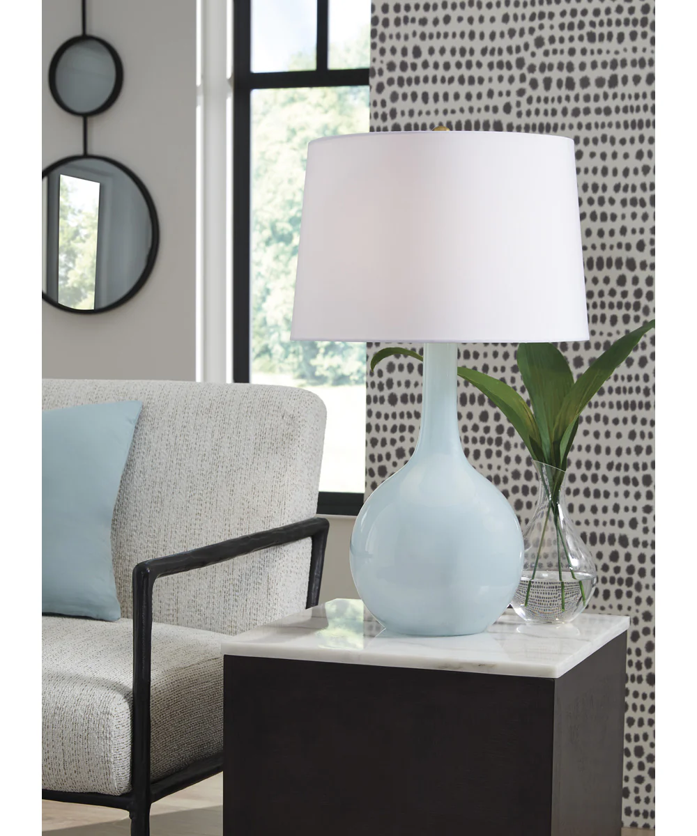 Rylanton Glass Table Lamp Aqua - Image 2