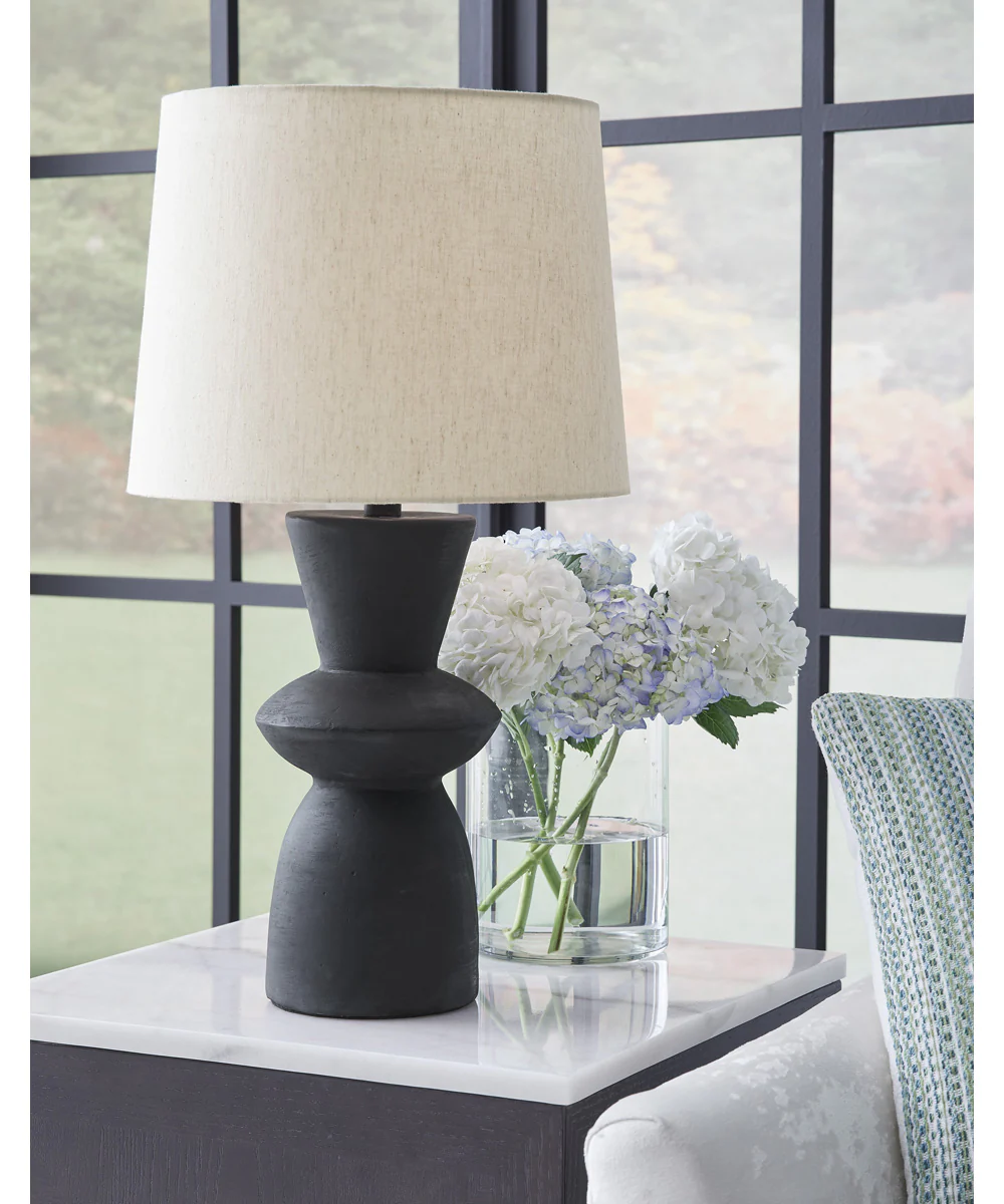 Scarbot Paper Table Lamp Set of 2 Distressed Black - Image 2