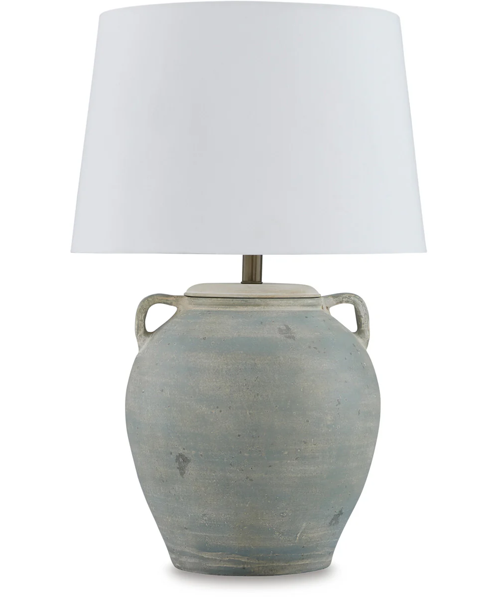 Shawburg Terracotta Table Lamp Antique Green