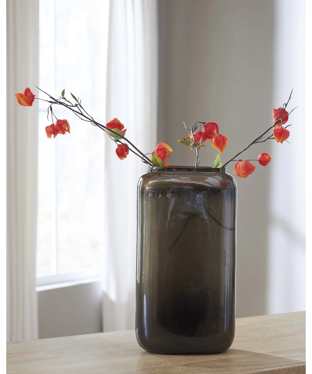 Sumner Vase Gray/Gold - Image 2