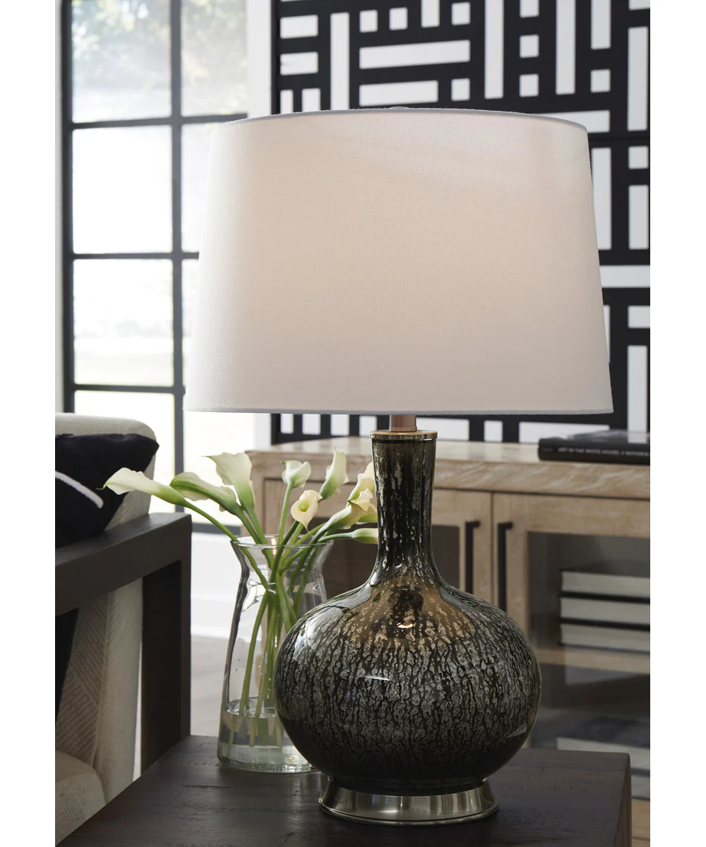 Tenslow Glass Table Lamp Antique Black - Image 2